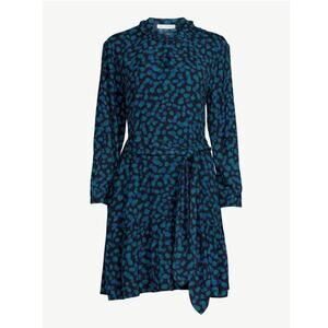 Free Assembly Women's Tiered Belted Mini Dress | Size Medium